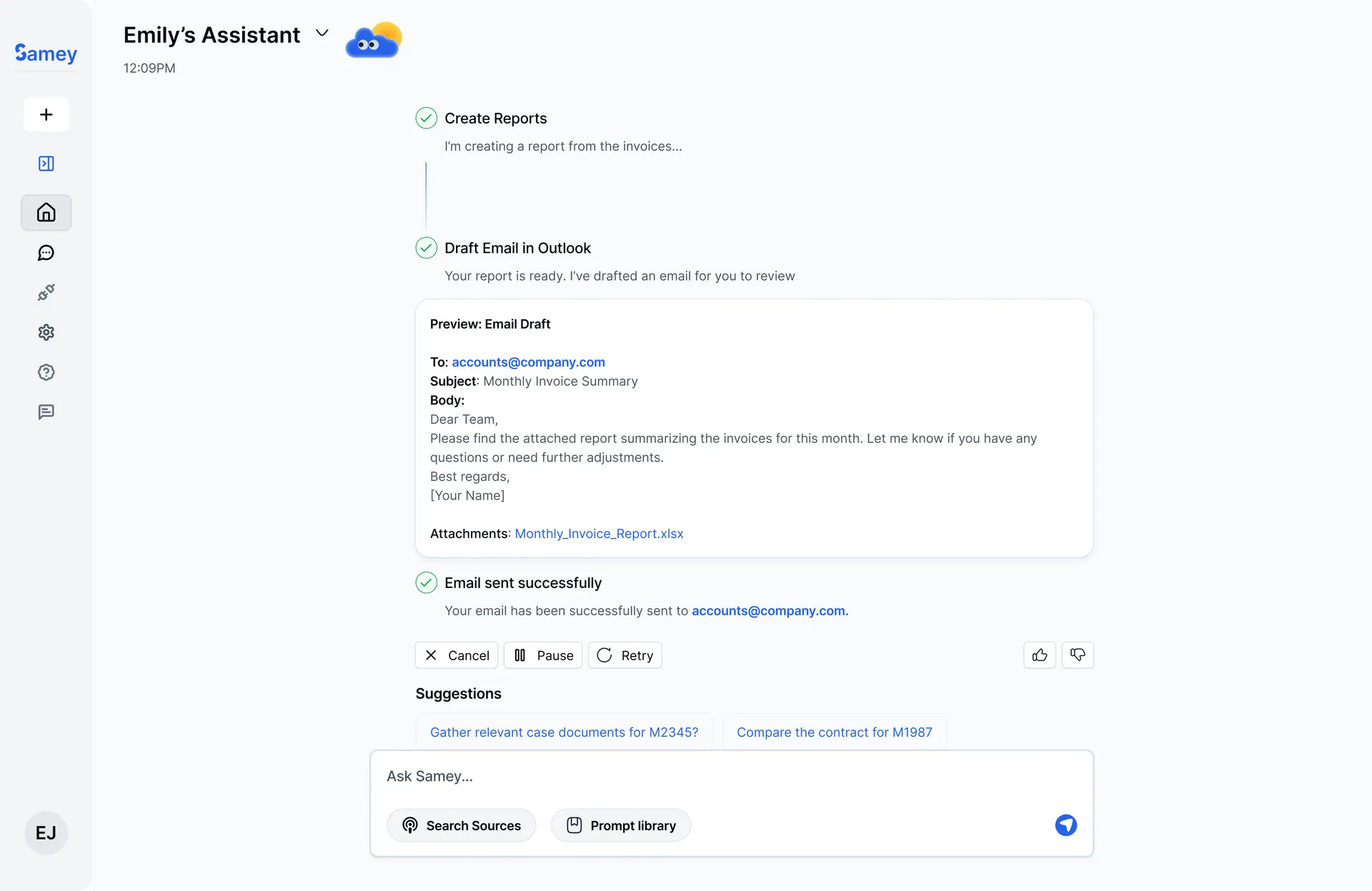 Samey AI – 24/7 AI Assistant for Legal and Accounting Teams screenshot 7